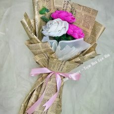 Bó 3 bông hoa giấy