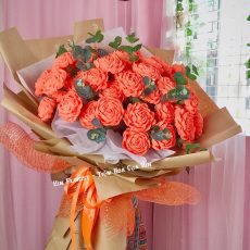 Bó hoa giấy cam 50 bông