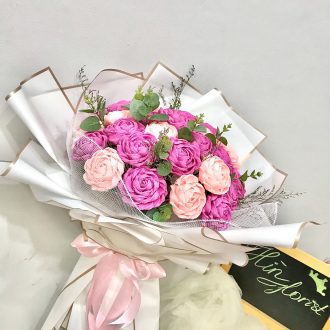 Hoa giấy handmade hồng 30B