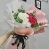 Hoa hồng sáp thơm đỏ trắng