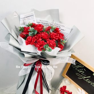 Hoa giấy cẩm chướng đỏ