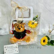 Set quà hoa gấu tốt nghiệp