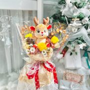 Bó hoa sáp noel tuần lộc