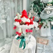 bó hoa sáp santa claus đỏ