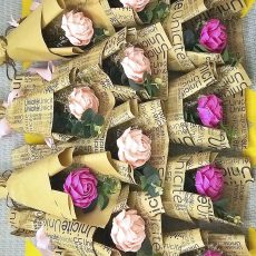 bó hoa giấy nhún 1 bông