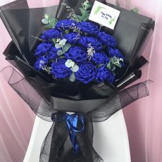 Bó hoa giấy nhún xanh 15 bông