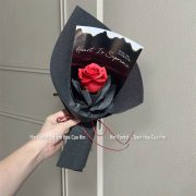 Bó 1 hoa sáp đỏ đô
