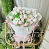 Bó hoa hồng sáp mix tulip 40B