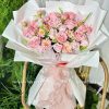 Bó hoa sáp mix nụ hồng 32B