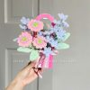 Giỏ hoa kẽm nhung mini kute