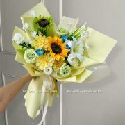 Bó hướng dương lụa mix sáp