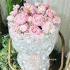 Bó sáp mix lụa gói ren