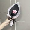 Bó 1 hoa sáp hồng đen