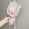bó 1 hoa sáp hồng pastel