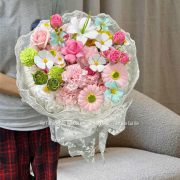 Bó hoa sáp mix đa sắc