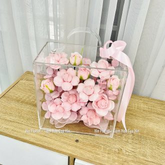Vali mini hoa sáp tỉ muội